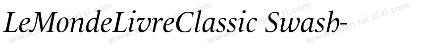 LeMondeLivreClassic Swash字体转换